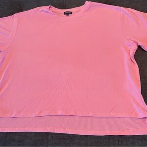 Women’s Alexander Jane Pink Short Sleeve Top, Size 1x/2x
